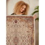 Conceptum Alfombra de Algodón 100 x 150 cm Beige, Rojo y Camel